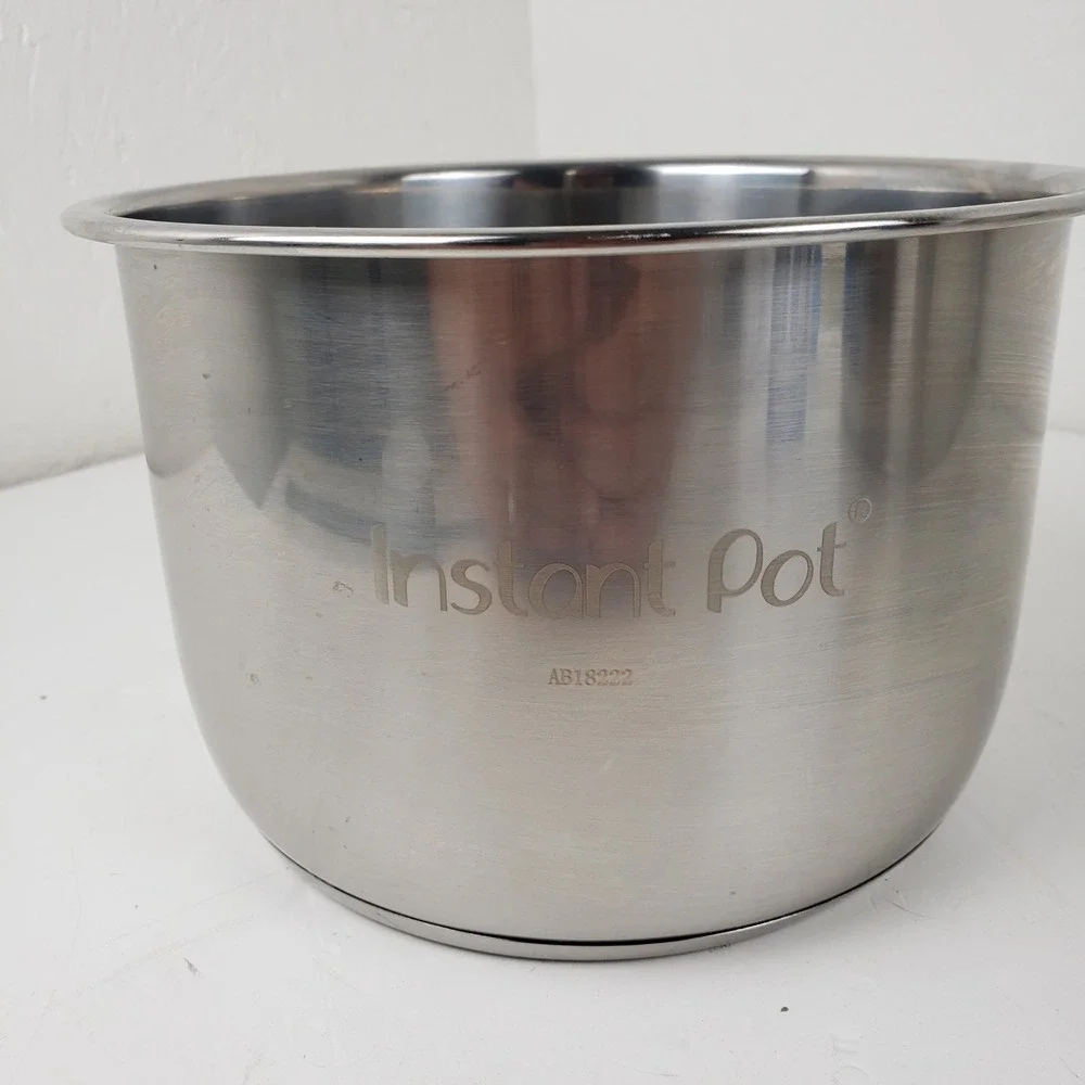 Instant Pot 3 Quart Stainless Steel Inner Pot Replacement AB18222 Silver Mini